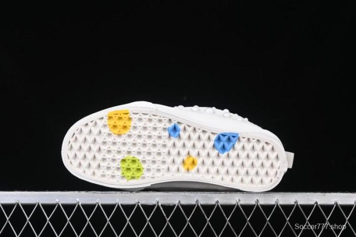 Vans Knu Skool Pearl White Chunky Sneakers with D-Ring Lacing System - VN000D22QC5