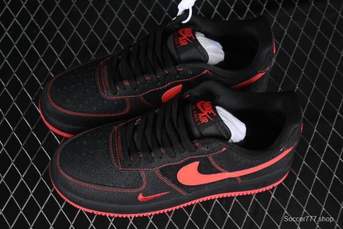 Nike Air Force 1 '07 Low Casual Sneakers in Heartbeat Orange with Full-Length Air Cushion - DF0188-015