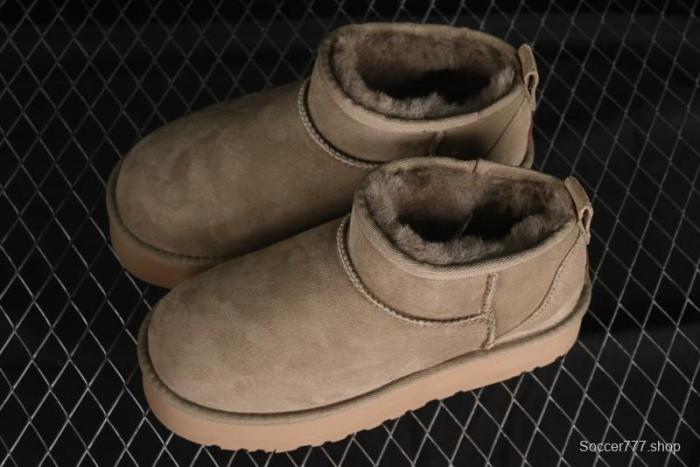 UGG Classic Ultra Mini Platform 3CM Short Boots with Genuine Shearling - 1135092