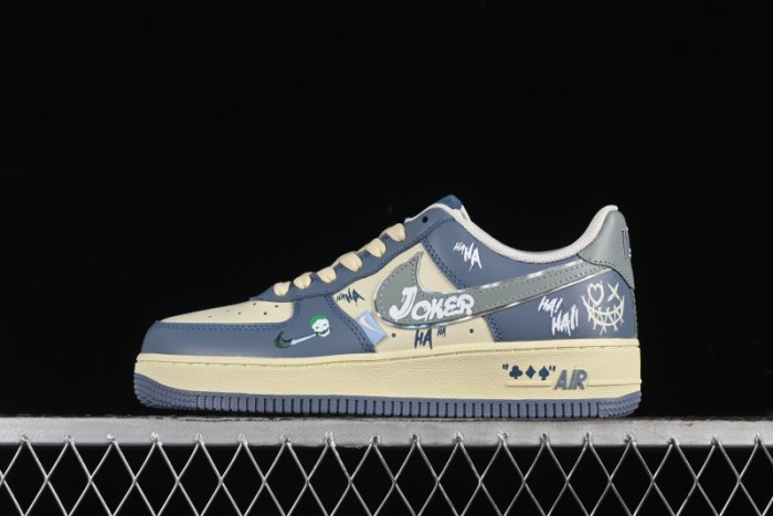 Nike Air Force 1 Low  Ghost Fire Clown  Halloween Themed Casual Sneakers - XL2321-333