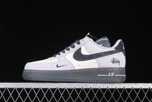 Nike Air Force 1 '07 Low Stussy Collaboration Beige Grey Jade Sole Low-Top Casual Sneakers - XZ6188-196