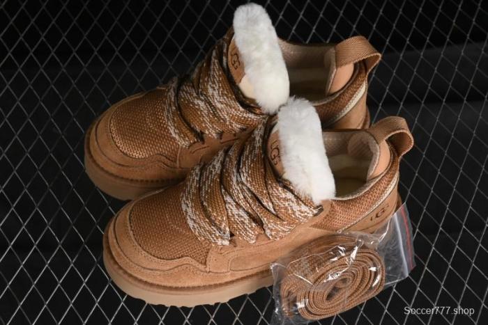 UGG Classic Ultra Mini Mel Dual-Color Lace-Up Low-Top Casual Shoes - 1144032