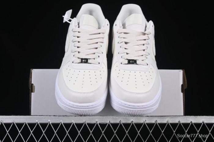 Nike Air Force 1 Low  Triple White Beige  Sneakers