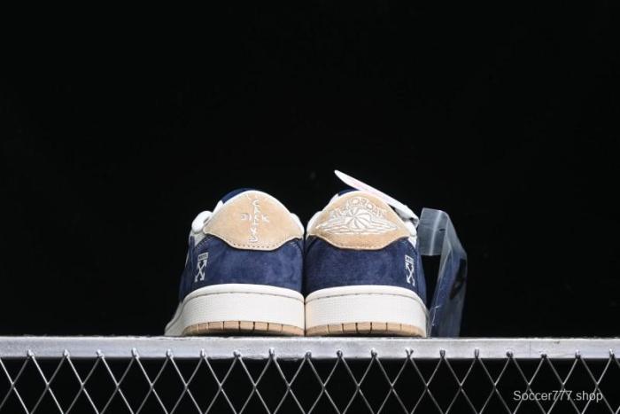 Nike Travis Scott x Fragment Design x Air Jordan 1 Low OG SP AJ1 Retro Sneakers - SJ2068-110