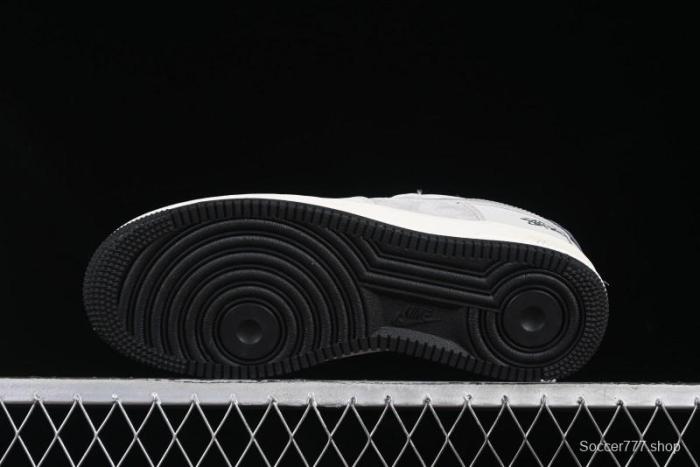 Nike Air Force 1 '07 Low Stussy Collaboration Galaxy Grey Low-Top Casual Sneakers - KK1988-055