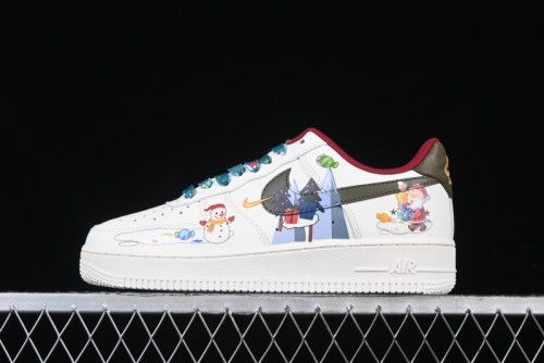 Nike Air Force 1 '07 Low Custom Christmas Party Casual Sneakers - DM0970-132