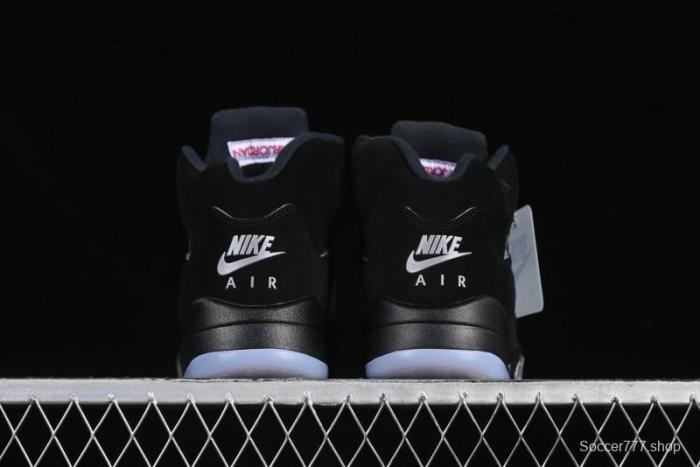 Nike Air Jordan 5 Retro Black  Metallic Reimagined  Basketball Shoes - HF3975-001