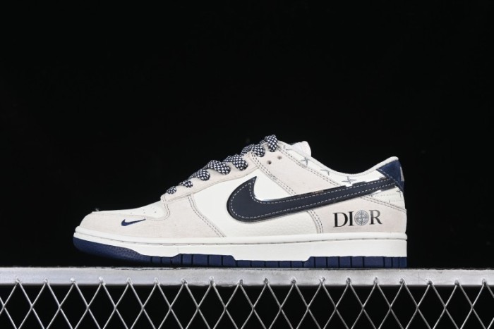 Nike SB Dunk Low Dior x Stone Island Triple Collaboration Anniversary High-End Custom Sneakers - DJ2024-085