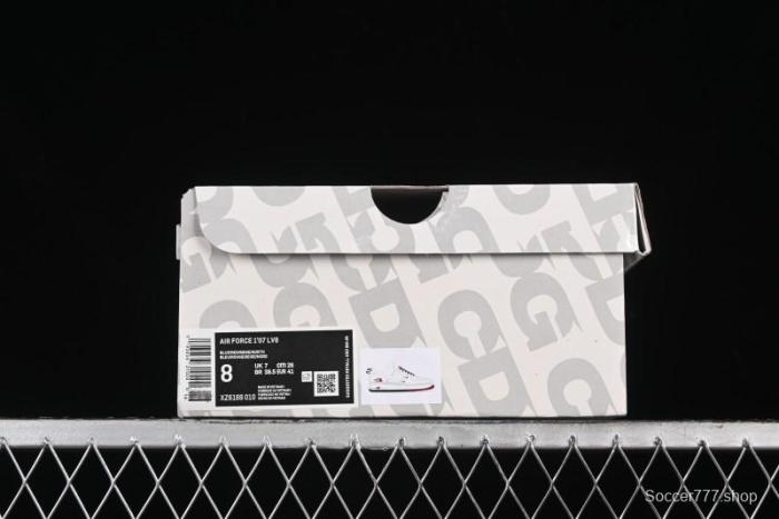 Nike Air Force 1 '07 Low The North Face Collaboration - White Red Blue Color Block Low-Top Casual Sneakers - XZ6188-010