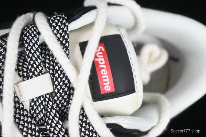 Nike SB Dunk Low Supreme x Stone Island Triple Collaboration Strap Patch Black Swoosh Anniversary Custom Low-Top Casual Skate Shoes - YX5066-202