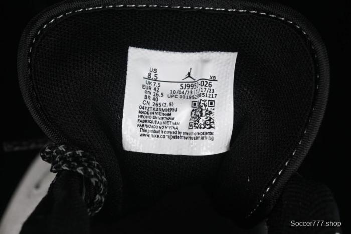 Nike Air Jordan 1 Low Stussy Collaboration - Silver Trim Black Swoosh Retro Basketball Shoes - SJ9950-026