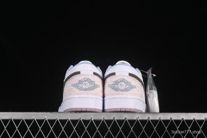 Nike Air Jordan 1 Low AJ1 Carving Pink Low-Top Casual Lifestyle Sneakers - IB8859-101