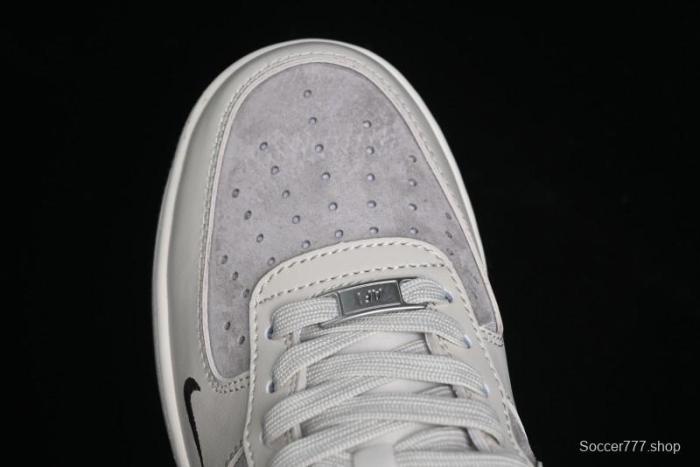 Nike Air Force 1 '07 Low Stussy Collaboration - White Black Sole Low-Top Casual Sneakers - XZ6188-279