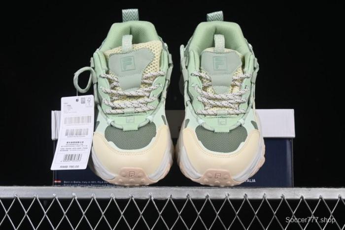 Fila Fusion Retro Mars Running Shoes with Lace-Up Design and Cushioned Sole - F12W422103FMB