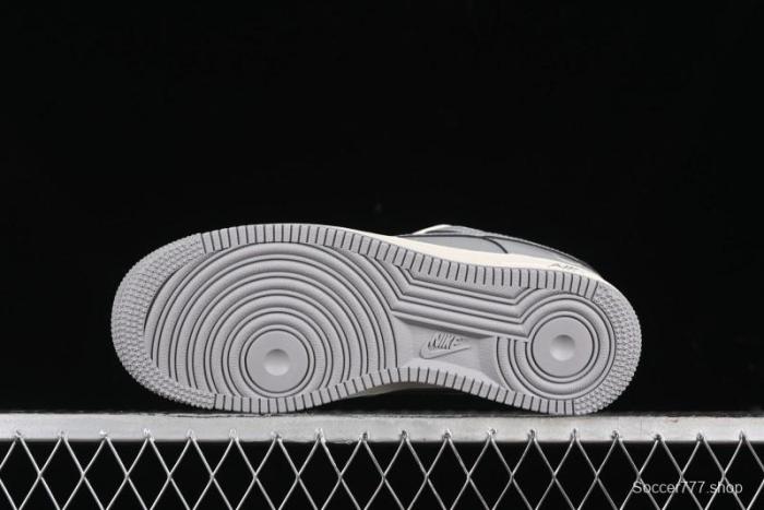 Nike Air Force 1 '07 Low Bape Collaboration - Off White Grey Low Top Casual Sneakers - BB6566-207