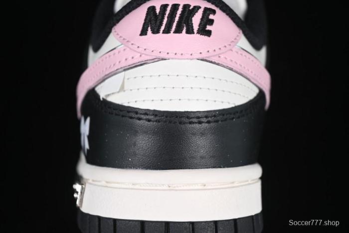 Nike SB Dunk Low Butterfly Bow Black White Pink Low-Top Casual Skate Shoes - BP1220-009