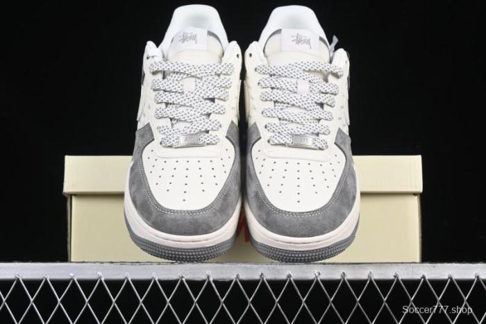 Nike Air Force 1 '07 Low Stussy Minimalist Grey Low-Top Casual Sneakers - XZ6188-672