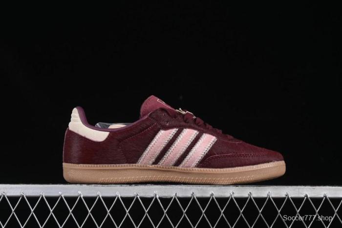 Adidas Samba OG Casual Sneakers with Classic Trefoil Logo - JP5330