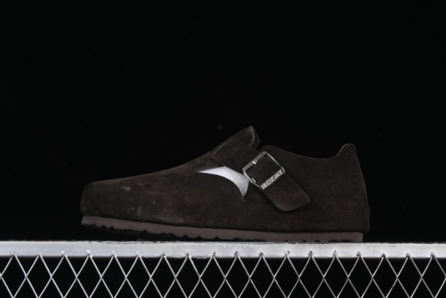 Birkenstock London BS Unisex Slip-On Casual Shoes with Soft Suede Leather and Lambswool Insole - BS