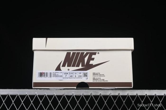 Nike Travis Scott x Air Jordan 1 Low OG AJ1 Reverse Swoosh Sneakers - DM7866-202