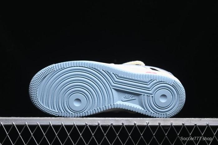 Nike Air Force 1 '07 Low Milk Pig Casual Lace-Up Sneakers - BD7701-110