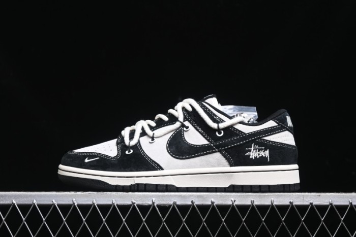 Nike SB Dunk Low Stussy Collaboration - Anniversary High-End Customized Low-Top Casual Skate Shoes - YX5066-209