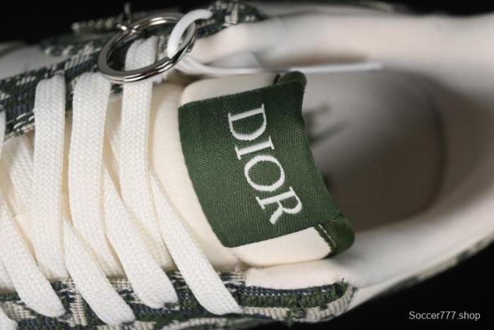Nike Air Force 1 '07 Low Dior Collaboration - Beige Green Swoosh Low-Top Casual Sneakers - KK1988-010