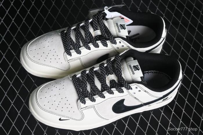 Nike SB Dunk Low UN Collaboration - Beige Black Line Black Sole Anniversary Custom Low-Top Casual Skate Shoes - BB7518-004