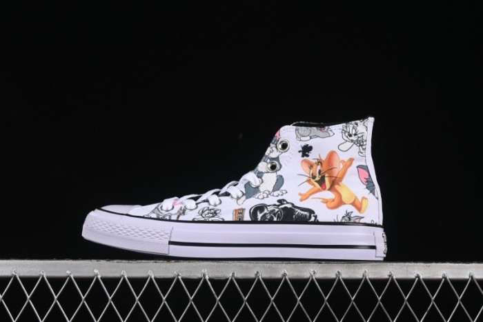Converse All Star High Top Casual Sneakers with Tom and Jerry Theme - A15112C