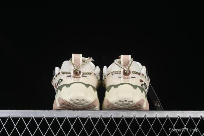 Fila Fusion Retro Mars Running Shoes with Lace-Up Design and Cushioned EVA Midsole - F12W432101FTP