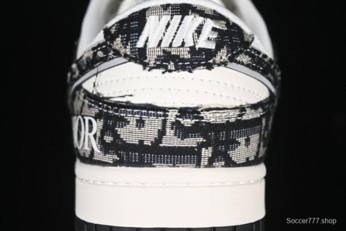 Nike SB Dunk Low Dior Collaboration Anniversary Customized Low-Top Casual Skate Shoes - YX5066-248