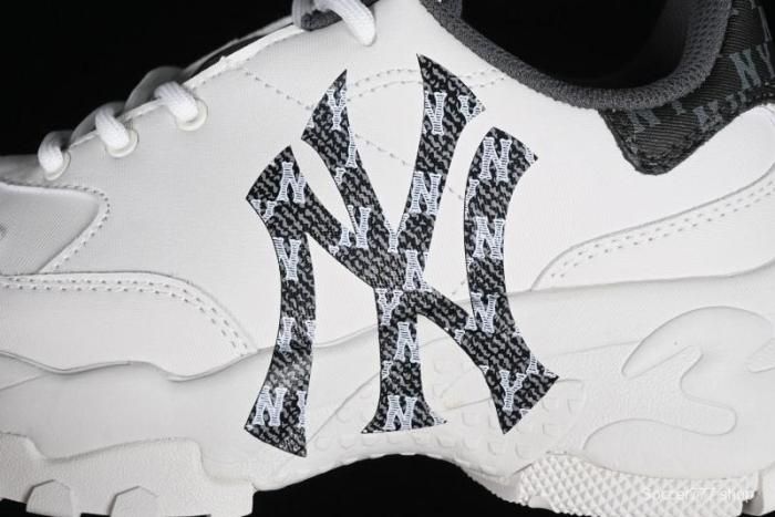 New York Yankees MLB Bigball Chunky Denim Monogram Platform Sandals - 3ASHBDM4N50BKS