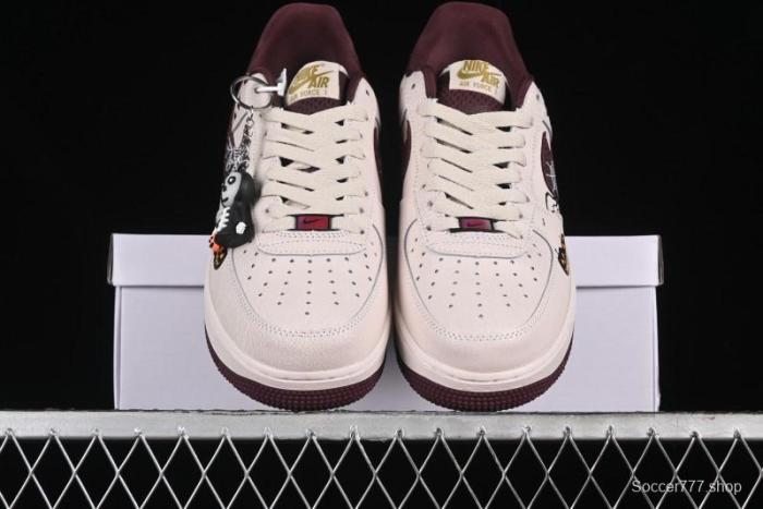 Nike Air Force 1'07 Low  Pumpkin Head  Halloween Themed Casual Sneakers - XL2321-888