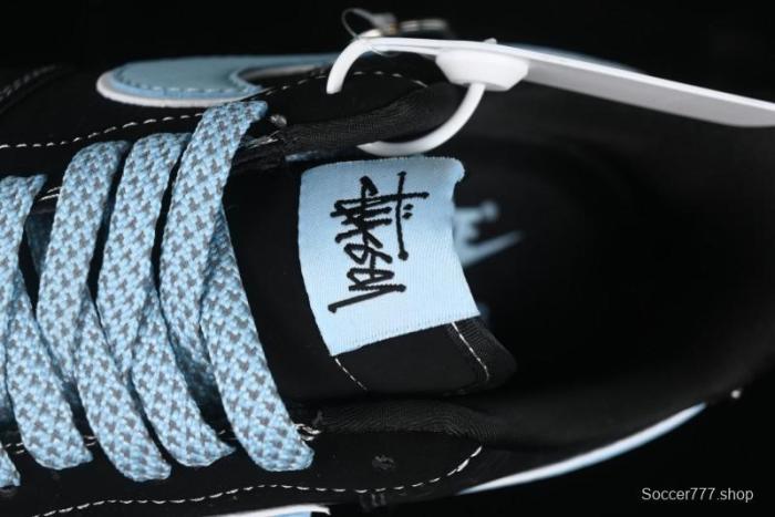 Nike Air Force 1 '07 Low Stussy Collaboration - Black Tiffany Low-Top Casual Sneakers - KK1988-008
