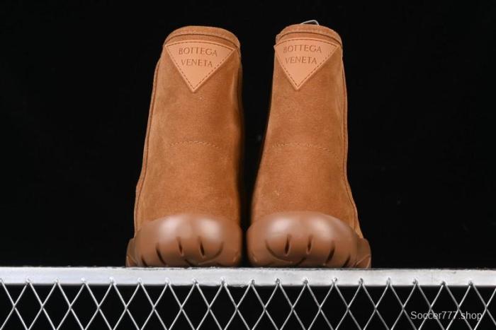 Bottega Veneta Snap Round Toe Slip-On Ankle Snow Boots - 578321