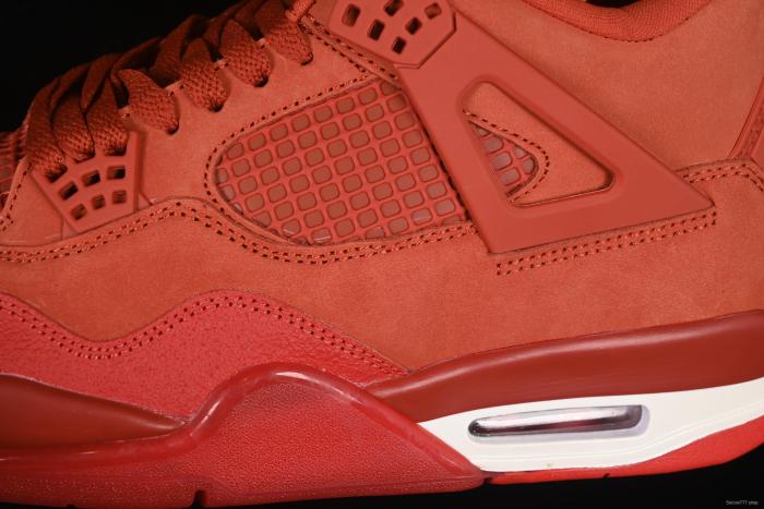 Nike Nigel Sylvester x Air Jordan 4 Retro OG  Brick By Brick  High-Top Sneakers with Suede and Leather Details - HF4340-800