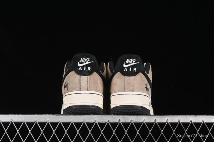 Nike Air Force 1'07 Low Stussy Collaboration - Milk Tea Low Top Casual Sneakers - XZ6188-999