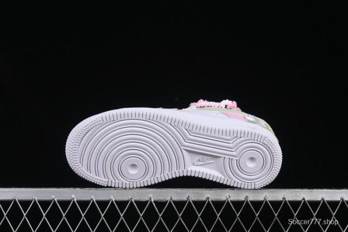 Nike Air Force 1'07 Low Casual Sneakers with Cherry Blossom Design - VV1999-013