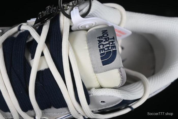 Nike Air Force 1 '07 Low The North Face Collaboration Grey Blue Lace-Up Low-Top Casual Sneakers - DM6688-024