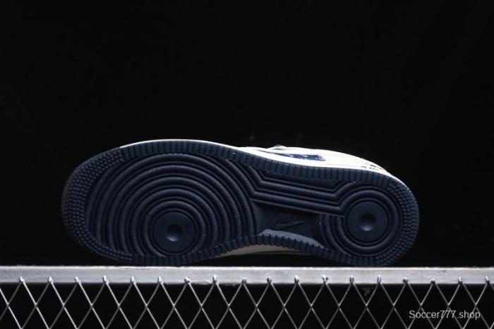 Nike Air Force 1 '07 Low Stussy Collaboration - White Black Sneakers - XZ6188-728