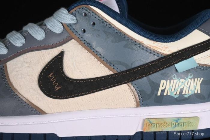 Nike Dunk Low Panda Prank Nautical Era Exploration Wave Low Top Casual Sneakers - DD1391-400