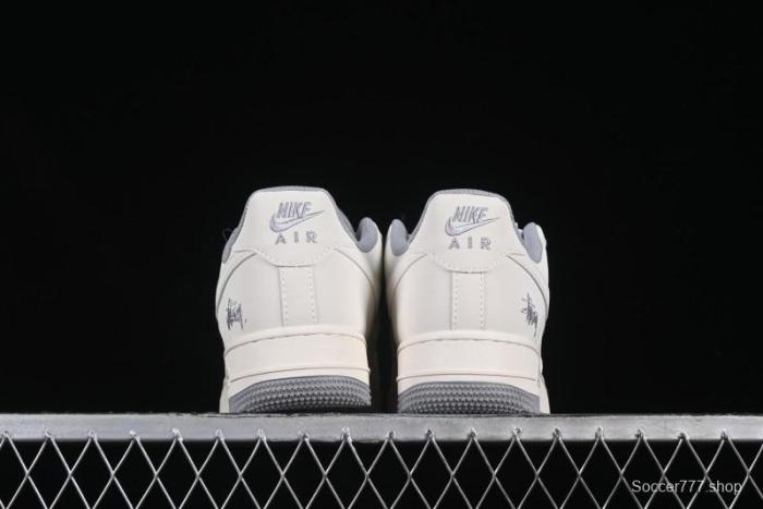 Nike Air Force 1 Low x Stussy  Light Bone and Grey  – Premium Collaboration Sneakers