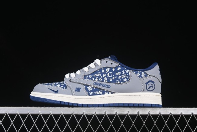 Nike Travis Scott x Fragment Design x Air Jordan 1 Low OG SP AJ1 Retro Sneakers - XS2024-015