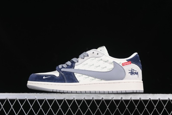 Nike Travis Scott x Fragment Design x Air Jordan 1 Low OG SP AJ1 Retro Sneakers - DM9288-009
