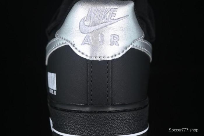 Nike Air Force 1'07 Low Silver Wing Panda Casual Sneakers with Strap - ZH0316-064