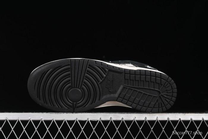 Nike SB Dunk Low Stussy Collaboration - Black Wukong Anniversary High-End Custom Low-Top Casual Sneakers - XX2025-555