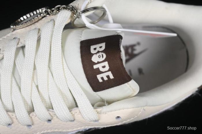 Nike Air Force 1 '07 Low Bape Camouflage Swoosh Beige Casual Sneakers - DF0188-030