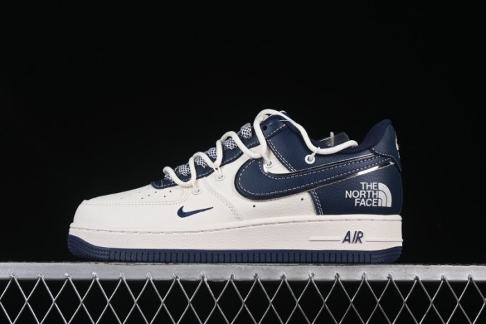 Nike Air Force 1 '07 Low The North Face Collaboration Beige Blue Patchwork Drawstring Casual Shoes - SJ1198-107
