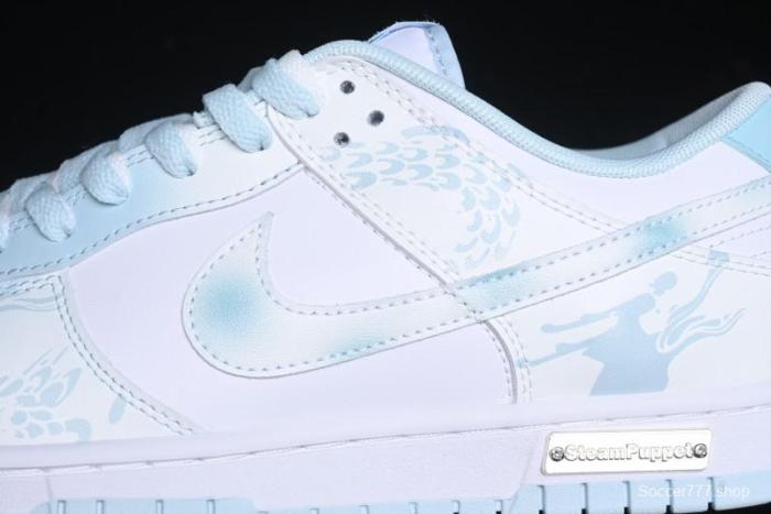 Nike Dunk Low Year of the Dragon Limited Edition Imperial Blue and White Porcelain Low-Top Casual Sneakers - DV0833-104