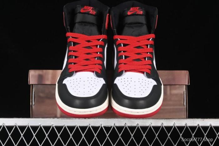 Nike Air Jordan 1 High OG Black Toe Reimagined Basketball Shoes - DZ5485-106